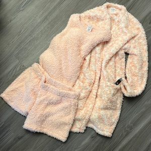 Cozy pajama PJ set with robe - NWT